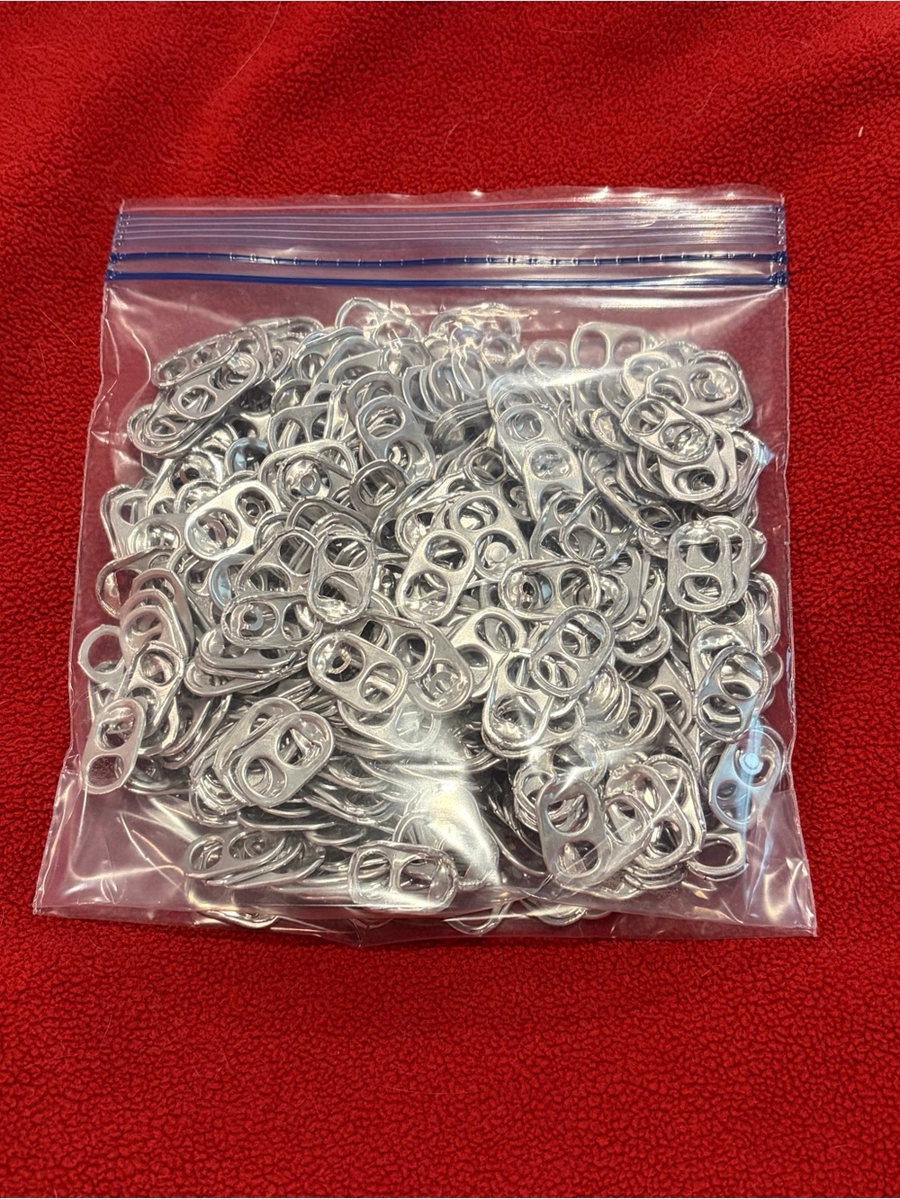 940 Aluminum Pop/Pull Tabs (Beer Soda) Silver Colored for Arts/Crafts